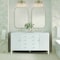 James Martin Vanities 60'' Double Vanity, Bright White w/ 3 CM Victorian Silver Quartz Top 485-V60D-BW-3VSL - alternate 4
